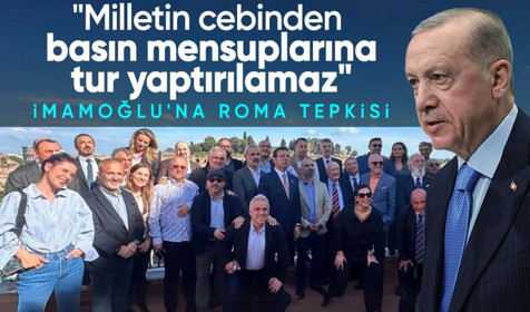 Cumhurbaşkanı Erdoğan'dan İmamoğlu'na Roma tepkisi: Milletin cebinden basın mensuplarına tur yaptırılamaz
