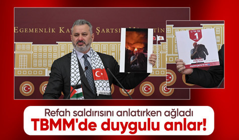 AK Partili Hasan Turan, refah saldırısını anlatırken gözyaşlarını tutamadı