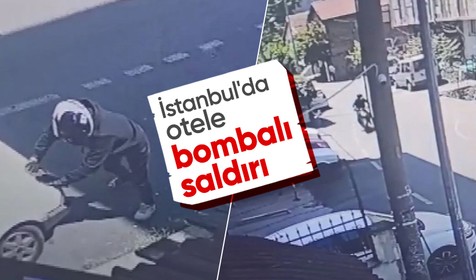 İstanbul'da otele el bombalı saldırı girişimi