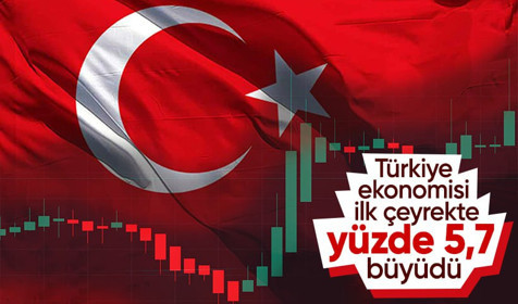 Son dakika! Türkiye ekonomisi ilk çeyrekte yüzde 5,7 büyüdü
