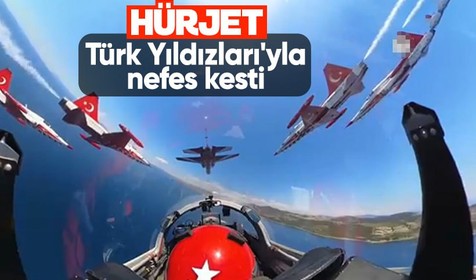 HÜRJET'ten Türk Yıldızları'yla nefes kesen gösteri uçuşu