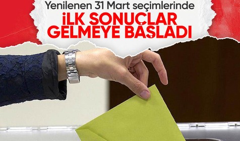 3 ilçe ve 4 beldede yenilenen seçimlerde ilk sonuçlar gelmeye başladı