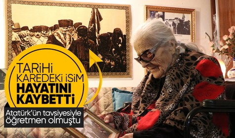 Atatürk'ün tavsiyesiyle öğretmen olmuş, aynı karede yer almıştı! Sabiha Özar 108 yaşında hayatını kaybetti!