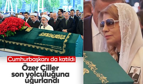 Tansu Çiller’in eşi Özer Uçuran Çiller son yolculuğuna uğurlandı