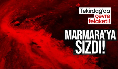 Tekirdağ'da çevre felaketi! 12 bin litre mazot Marmara'ya sızdı