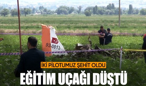 Son dakika! Kayseri'de eğitim uçağı düştü! 2 pilot şehit oldu