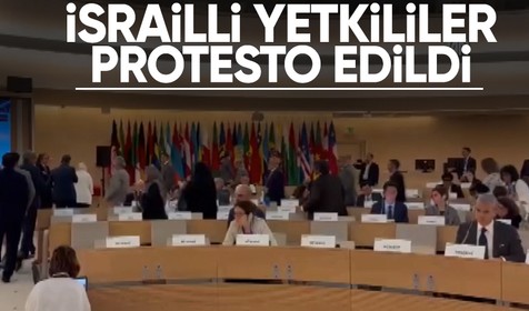 BM toplantısında konuşan İsrailli yetkililer protesto edildi