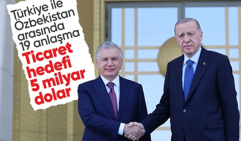Cumhurbaşkanı Recep Tayyip Erdoğan'dan Şevket Mirziyoyev ile ortak basın açıklaması