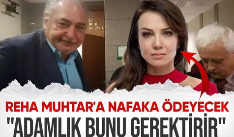 Deniz Uğur, Reha Muhtar'a 7 bin 500 TL nafaka ödeyecek: Adamlık bunu gerektirir
