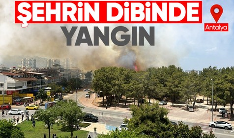 Son Dakika: Antalya'da yerleşim yerine yakın ağaçlık alanda yangın