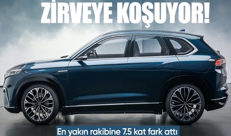 TOGG piyasada zirveye koşuyor! En yakın rakibine 7.5 kat fark attı