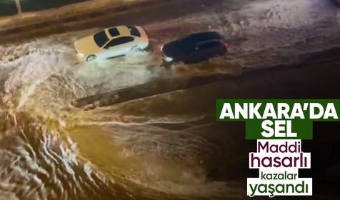 Ankara'da yaşanan sel, vatandaşlara zarar verdi