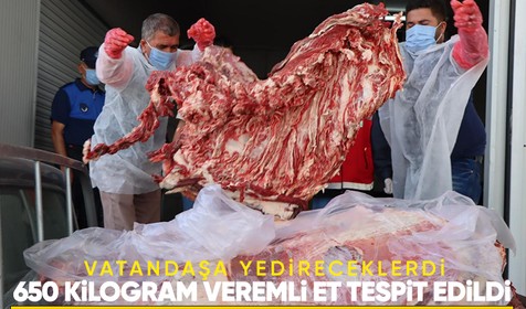 Adıyaman'da vatandaşlara satılmaya çalışılan tüberkülozlu et ele geçirildi
