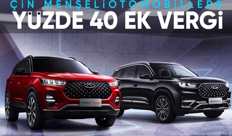 Çin'den ithal edilen araçlara yüzde 40 ek vergi Resmi Gazete'de