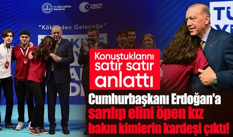 Cumhurbaşkanı Erdoğan'a sarılıp elini öpen kız bakın kimlerin kardeşi çıktı!
