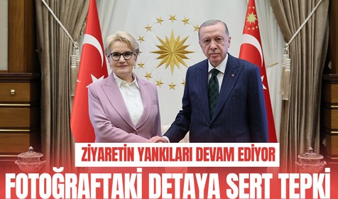 Fotoğraftaki detay İYİ Parti'yi karıştı! Parti Akşener'i değil, Akşener partiyi bırakmış