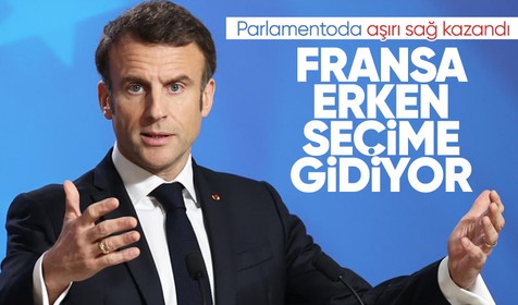 Macron, Avrupa Parlamentosu'ndaki sonucun ardından erken seçim kararı aldı