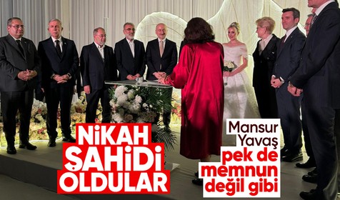 Eski İYİ Parti Genel Başkanı Akşener ile ABB Başkanı Yavaş nikah şahidi oldu