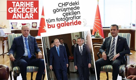CHP Genel Merkezi'ndeki Erdoğan-Özel görüşmesinden tarihi kareler