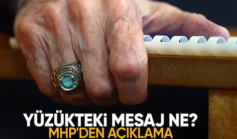 Bahçeli'nin yüzüğünde Cumhurbaşkanı Erdoğan'a mesaj mı var? MHP'den açıklama geldi