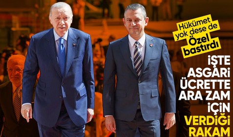 Özgür Özel'in Erdoğan'dan talep ettiği asgari ücrete ara zamda rakam ortaya çıktı