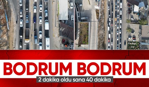 Bodrum'a iki günde 45 binden fazla araç giriş yaptı