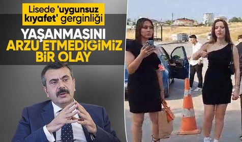 Lisede mezuniyet töreni gerginliğine Bakan Tekin'den açıklama: Yaşanmasını arzu etmediğimiz bir olaydı