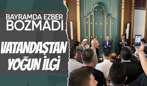 Cumhurbaşkanı Erdoğan bayram namazını Marmaris'te kıldı