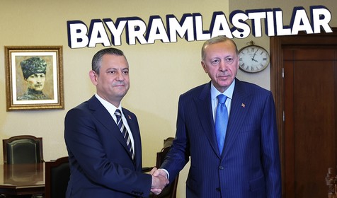 Cumhurbaşkanı Erdoğan Özgür Özel'le bayramlaştı