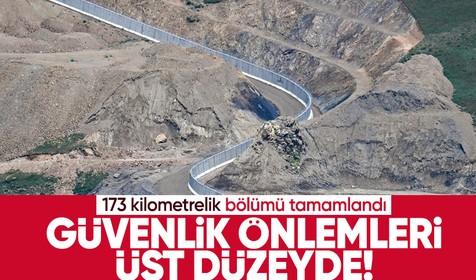 Van-İran sınırında inşa edilen güvenlik duvarının 173 kilometresi tamamlandı