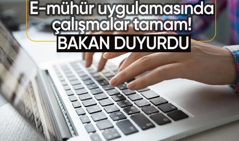 Bakan Uraloğlu duyurdu! E-mühür uygulamasında çalışmalar tamam!