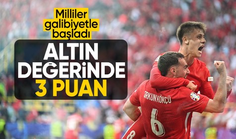 EURO 2024: Türkiye'den altın değerinde 3 puan