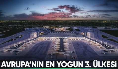 Türkiye, havada Avrupa'nın en yoğun 3'üncü ülkesi oldu