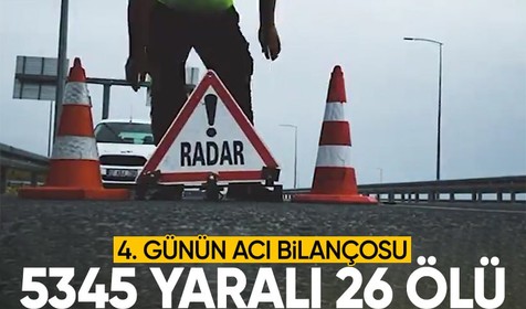 Bakan Yerlikaya açıkladı: 4 günlük kaza bilançosu yürek yaktı