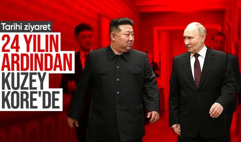 Tarihi ziyaret! Putin, 24 yılın ardından Kuzey Kore'de