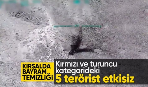 Son Dakika: Kırmızı ve turuncu kategorideki 5 terörist etkisiz hale getirildi