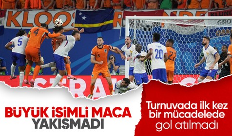 EURO 2024 D Grubu maçında Fransa ile Hollanda golsüz berabere kaldı