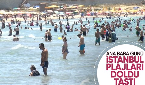 İstanbullular bayram tatilinde Şile plajlarına akın etti