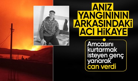 Anız yangınında amcasını kurtarmak isteyen genç vefat etti