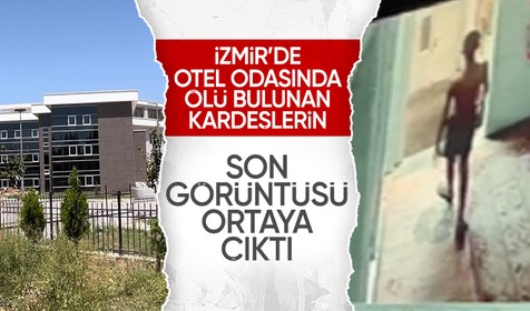 Otelde ölü bulunan kardeşlerden Ege'nin son görüntüsü ortaya çıktı