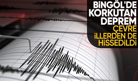 Bingöl'de 4 büyüklüğünde deprem! Çevre illerde de hissedildi