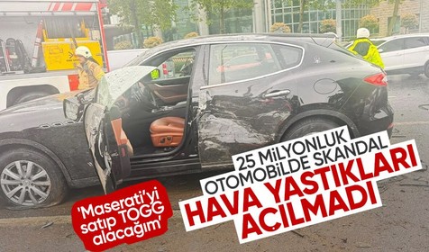25 milyonluk lüks otomobilinin kazada hava yastıkları açılmadı: Maserati’yi satıp TOGG alacağım