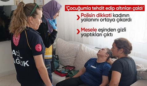 Antalya'da çocuğuyla tehdit edilip soyulduğunu söyleyen kadının yalanı ortaya çıktı: Eşinden gizli alışveriş