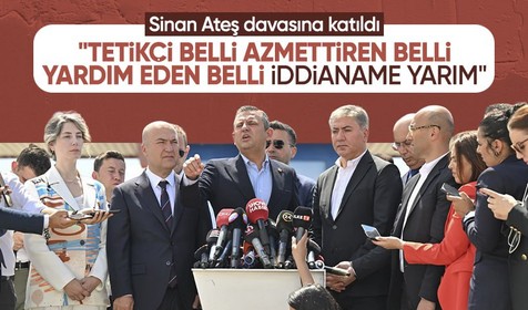Sinan Ateş duruşmasına katılan Özgür Özel: Bugün bir tetikçi ve azmettiriciyle birlikteydik