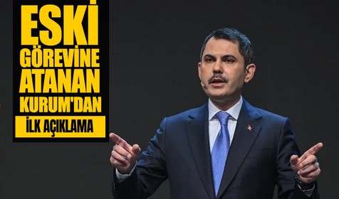 Çevre Bakanı olarak atanan Murat Kurum: Çabamız, gayretimiz Türkiye Yüzyılı hedeflerine ulaşmaktır