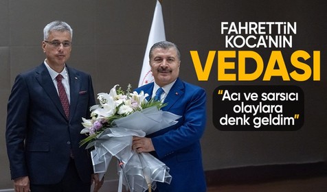Fahrettin Koca, sağlık bakanlığı görevini Kemal Memişoğlu'na devretti