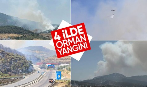 Kahramanmaraş, İzmir, Balıkesir ve Manisa'da orman yangını: İzmir yolu trafiğe kapatıldı