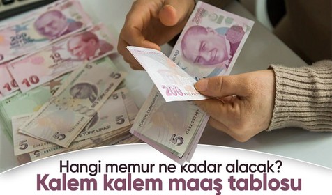 Memur, polis, öğretmen... Hangi memur ne kadar alacak? Kalem kalem maaş tablosu