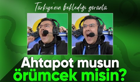 TRT Spikeri Özkan Öztürk, Türkiye-Avusturya maçından tarihi anı paylaştı: Ahtapot musun, örümcek misin?