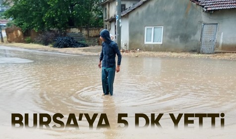 Bursa'da sağanak ve dolu hayatı felç etti! Çay taştı, metroları su bastı